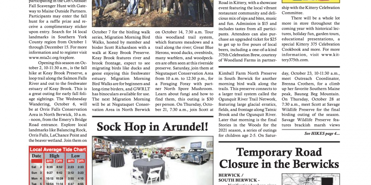 2021 Falls Hikes in the Weekly Sentinel
