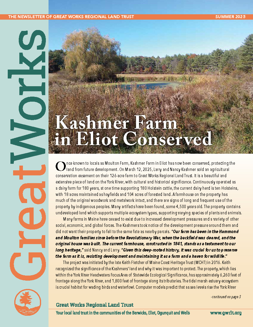 Summer 2025 Newsletter - Great Works Regional Land Trust